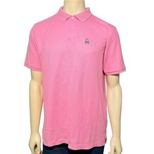 Psycho Bunny Polo Shirt Mens 7 XXL Pink Good Pima Cotton Short Sleeve Logo